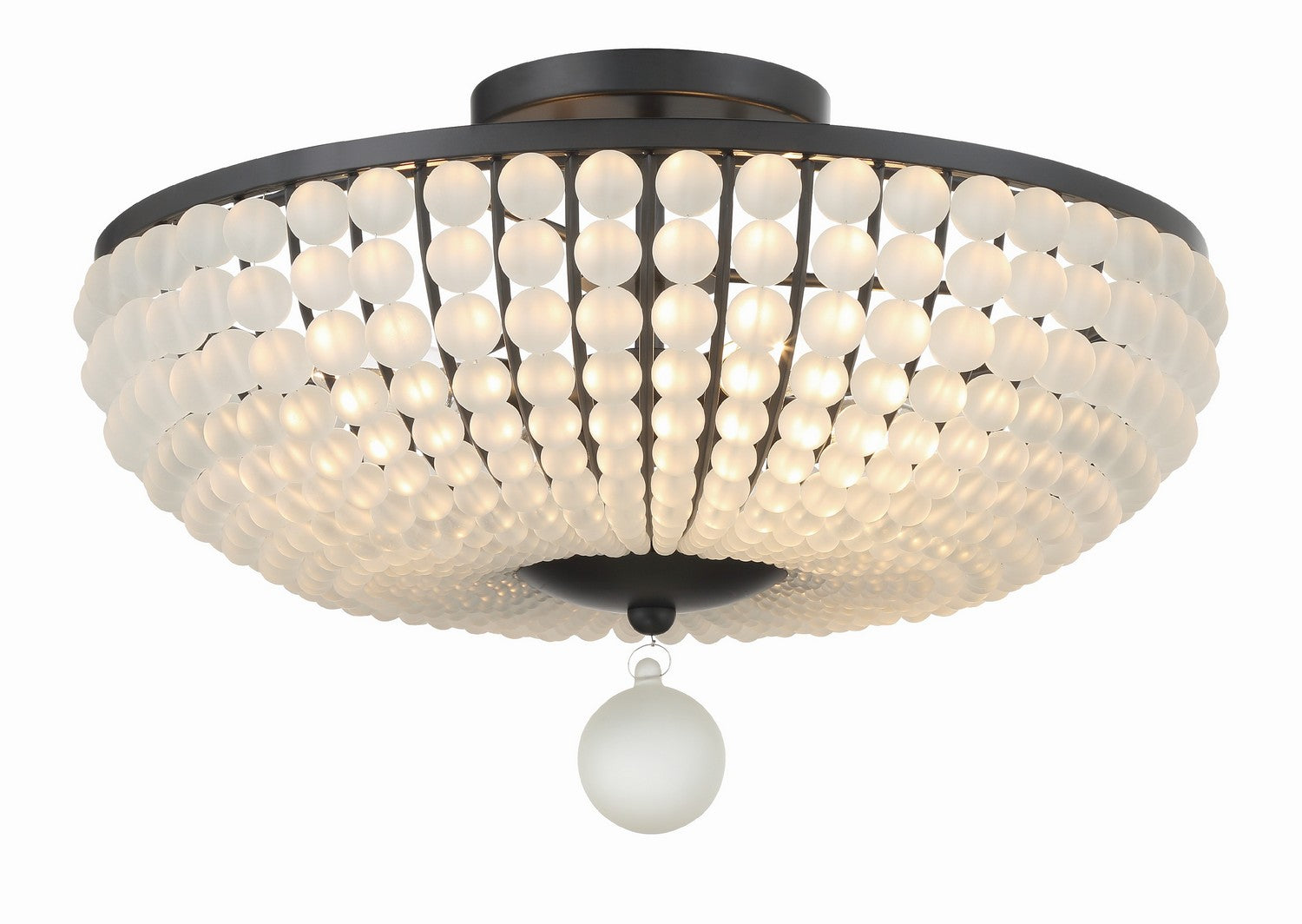 Crystorama - BLA-10665-MK - Four Light Semi Flush Mount - Bella - Matte Black