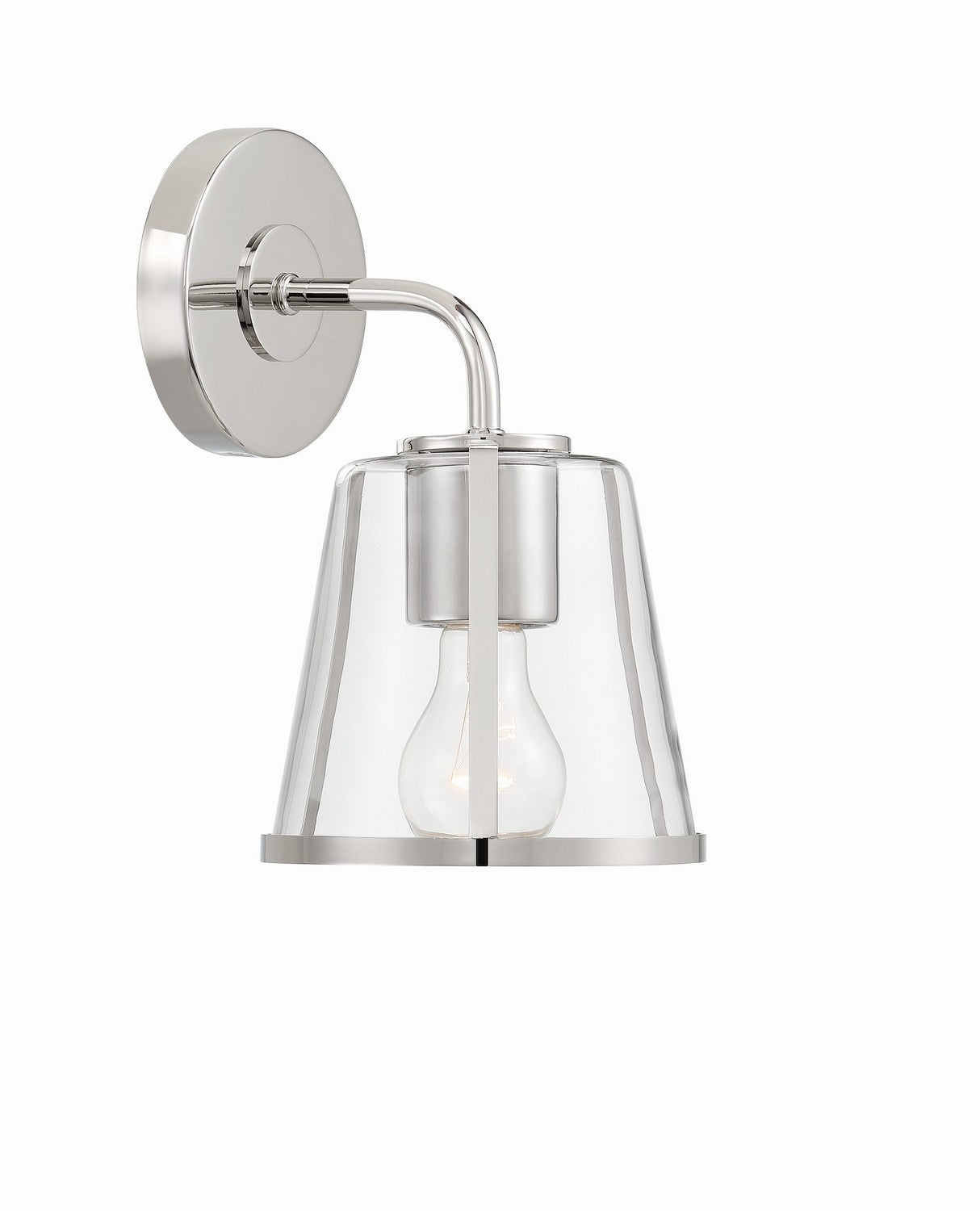 Crystorama - FUL-911-PN-CL - One Light Bath - Fulton - Polished Nickel