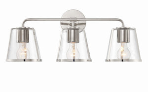 Crystorama - FUL-913-PN-CL - Three Light Bath - Fulton - Polished Nickel