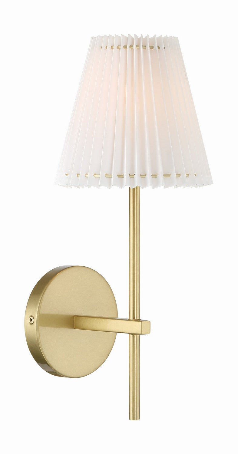 Crystorama - GAM-71001-AG - One Light Wall Sconce - Gamma - Aged Brass