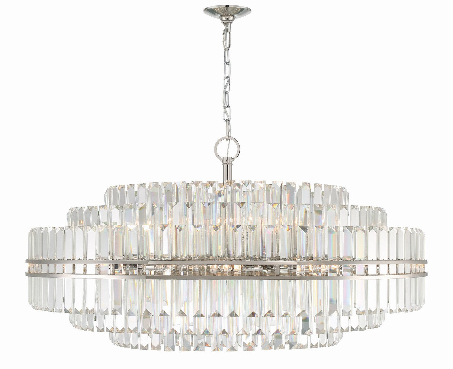 Crystorama - HAY-1409-PN - 32 Light Chandelier - Hayes - Polished Nickel