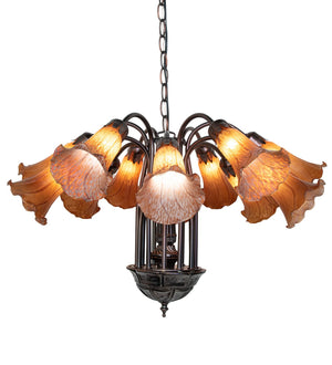 Meyda Tiffany - 121624 - 12 Light Chandelier - Amber - Mahogany Bronze