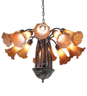 Meyda Tiffany - 121624 - 12 Light Chandelier - Amber - Mahogany Bronze