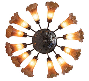 Meyda Tiffany - 121624 - 12 Light Chandelier - Amber - Mahogany Bronze