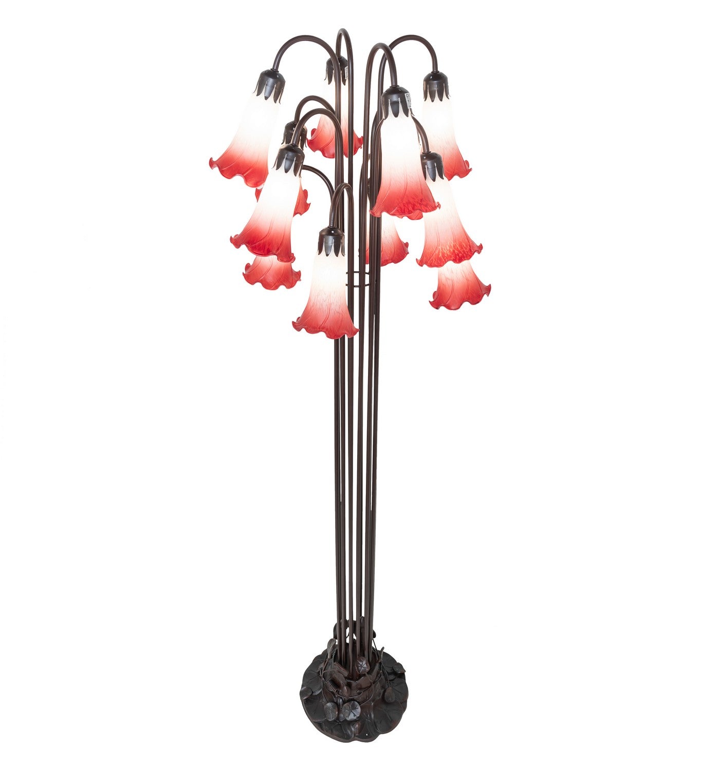 Meyda Tiffany - 130933 - 12 Light Floor Lamp - Pink - Mahogany Bronze