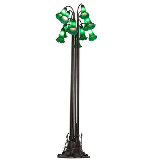 Meyda Tiffany - 15881 - 12 Light Floor Lamp - Green - Mahogany Bronze