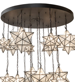 Meyda Tiffany - 245098 - 19 Light Chandelier - Moravian Star - Oil Rubbed Bronze