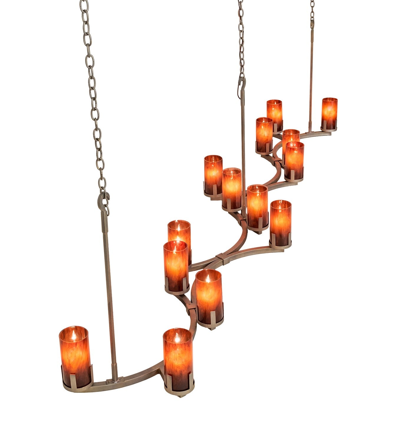 Meyda Tiffany - 256730 - 14 Light Chandelier - Cero - Painted Antique Brass