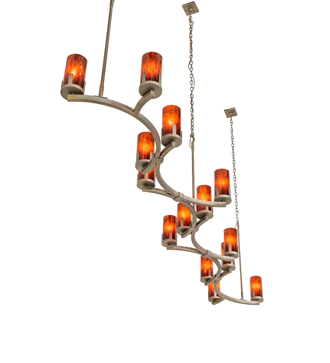 Meyda Tiffany - 256730 - 14 Light Chandelier - Cero - Painted Antique Brass