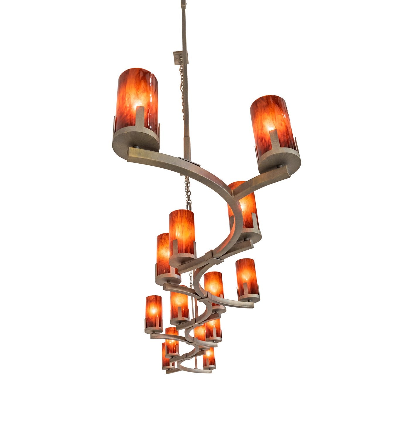 Meyda Tiffany - 256730 - 14 Light Chandelier - Cero - Painted Antique Brass