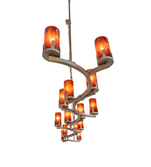 Meyda Tiffany - 256730 - 14 Light Chandelier - Cero - Painted Antique Brass