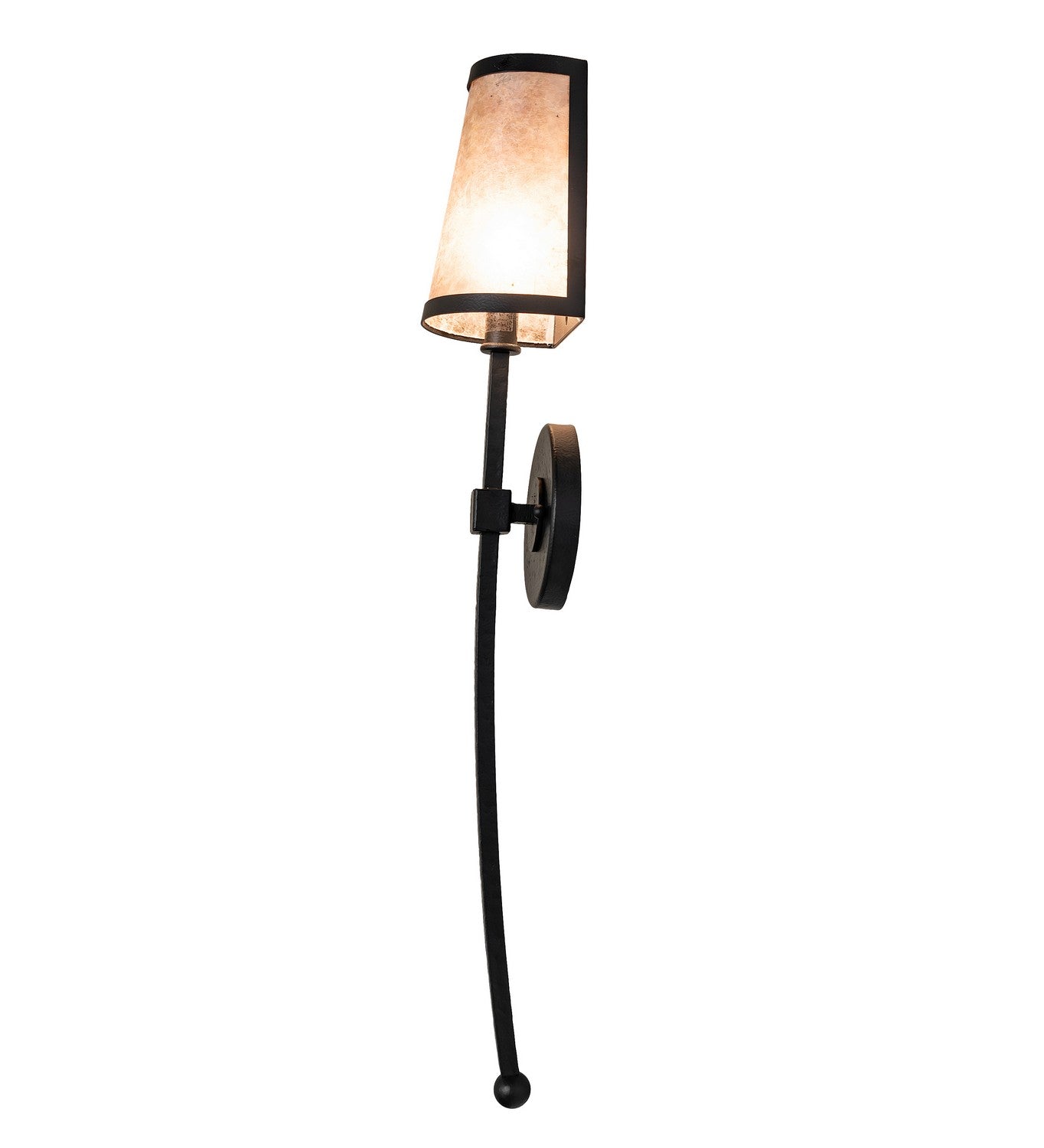 Meyda Tiffany - 258279 - One Light Wall Sconce - Verheven - Black Satin Wrought Iron