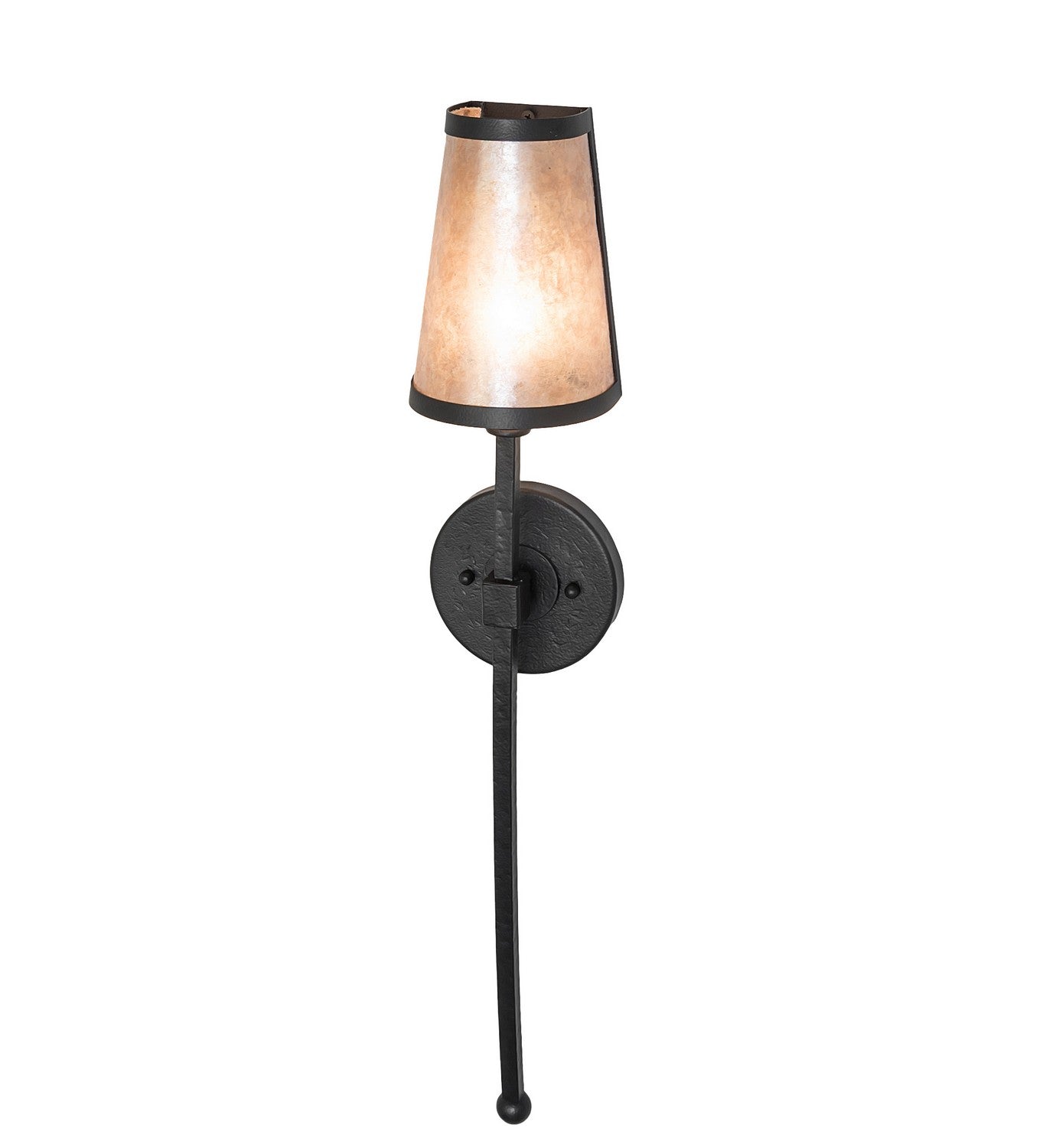 Meyda Tiffany - 258279 - One Light Wall Sconce - Verheven - Black Satin Wrought Iron