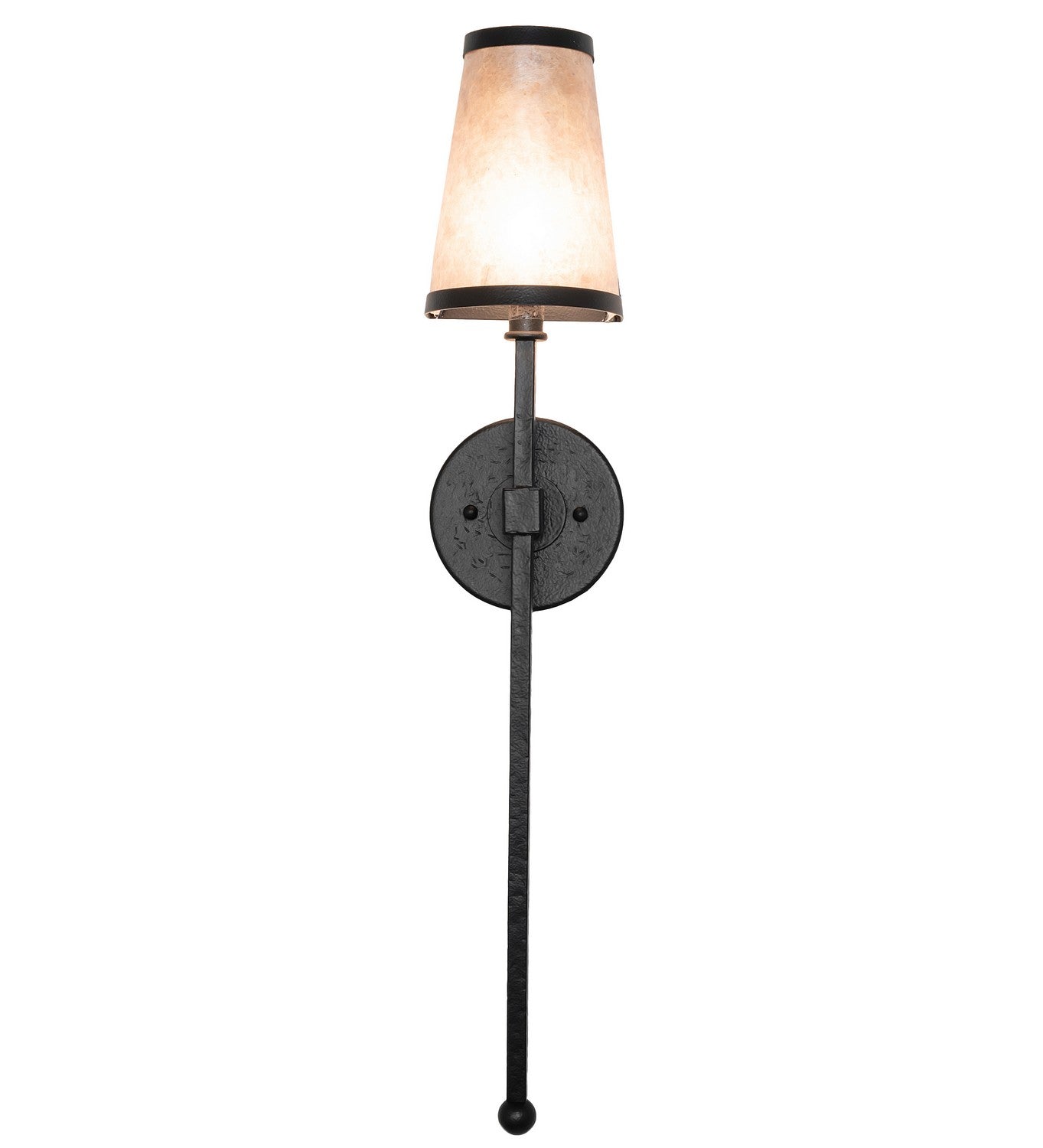 Meyda Tiffany - 258279 - One Light Wall Sconce - Verheven - Black Satin Wrought Iron