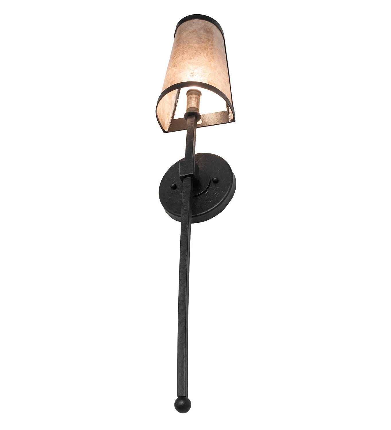 Meyda Tiffany - 258279 - One Light Wall Sconce - Verheven - Black Satin Wrought Iron