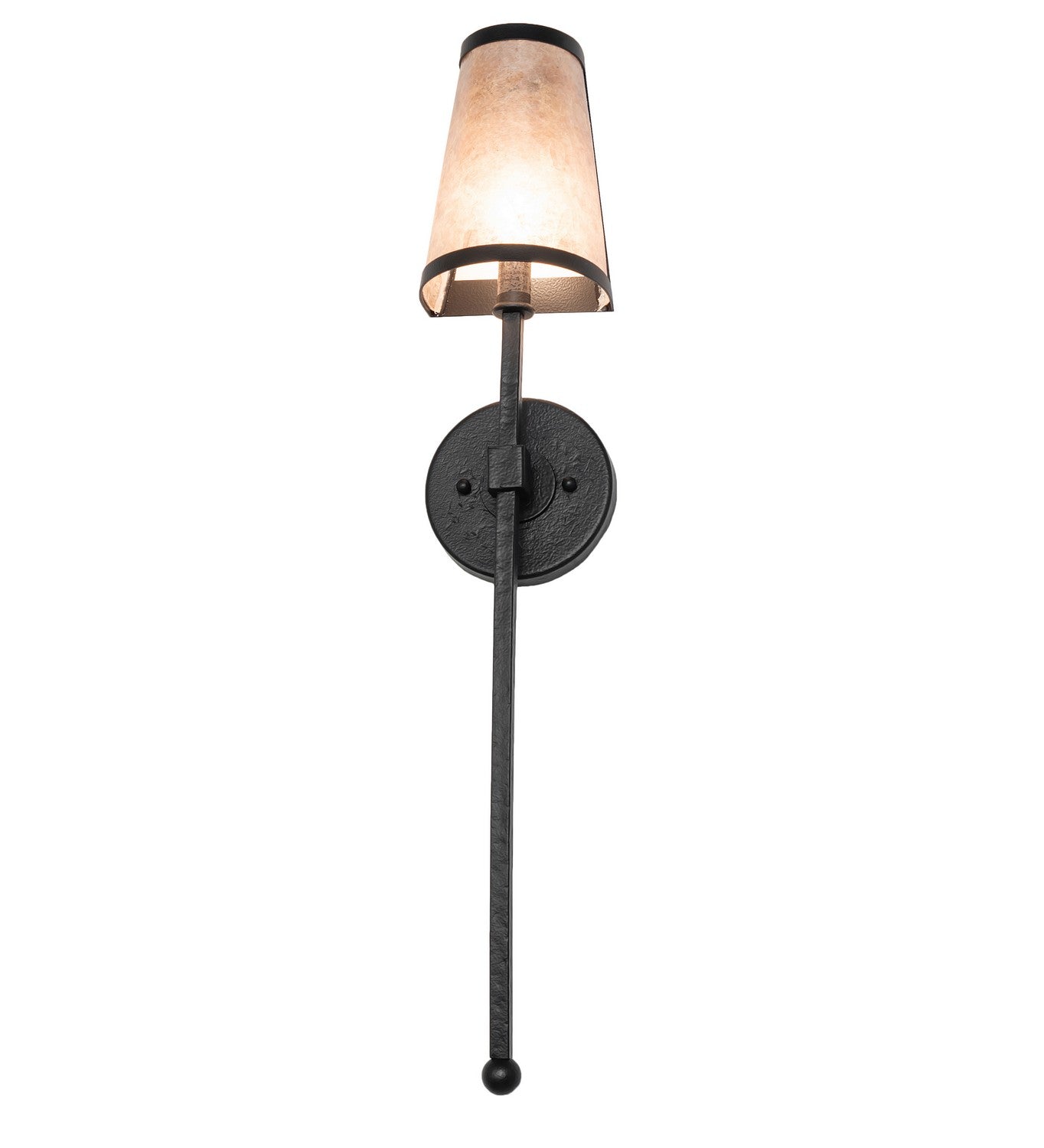 Meyda Tiffany - 258279 - One Light Wall Sconce - Verheven - Black Satin Wrought Iron