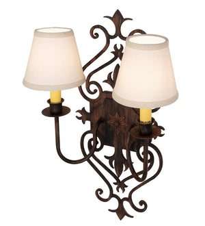 Meyda Tiffany - 259504 - Two Light Wall Sconce - Louisa - Bronze