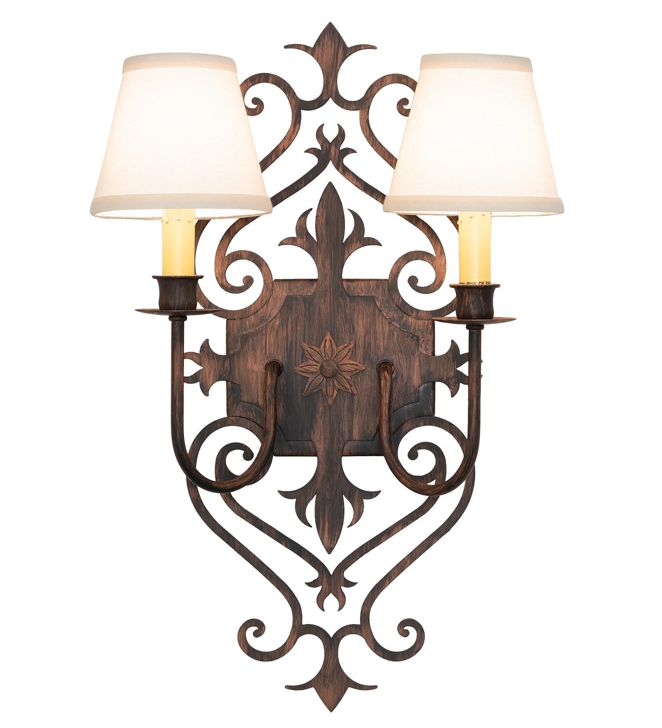 Meyda Tiffany - 259504 - Two Light Wall Sconce - Louisa - Bronze