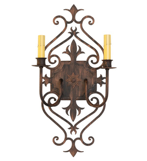 Meyda Tiffany - 259504 - Two Light Wall Sconce - Louisa - Bronze