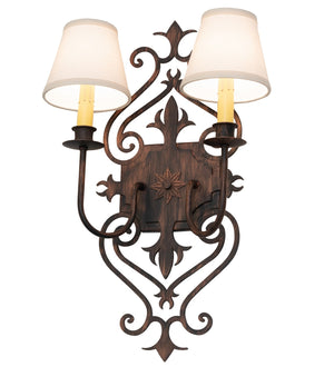 Meyda Tiffany - 259504 - Two Light Wall Sconce - Louisa - Bronze