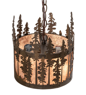 Meyda Tiffany - 260024 - Three Light Pendant - Tall Pines - Antique Copper