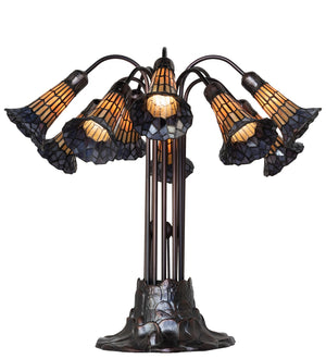 Meyda Tiffany - 261669 - Ten Light Table Lamp - Stained Glass Pond Lily