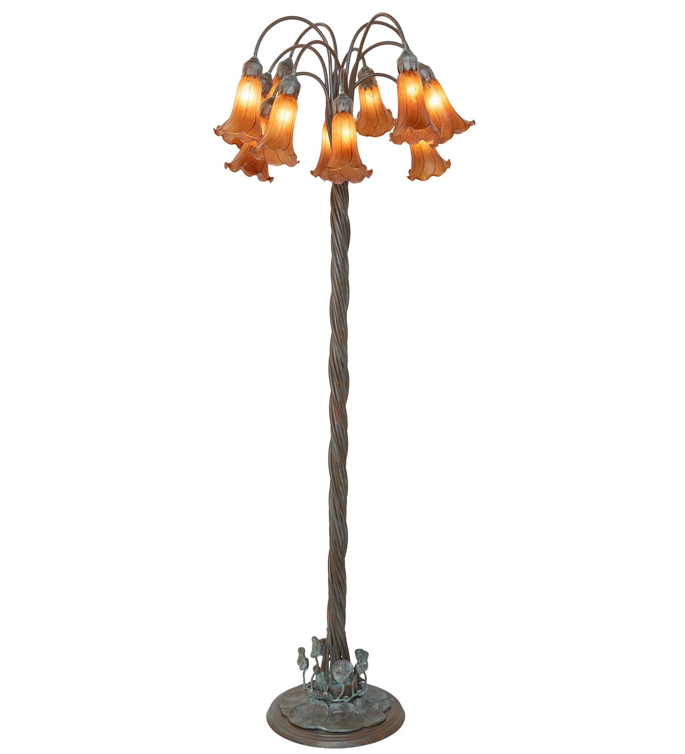 Meyda Tiffany - 262114 - 12 Light Floor Lamp - Amber - Bronze