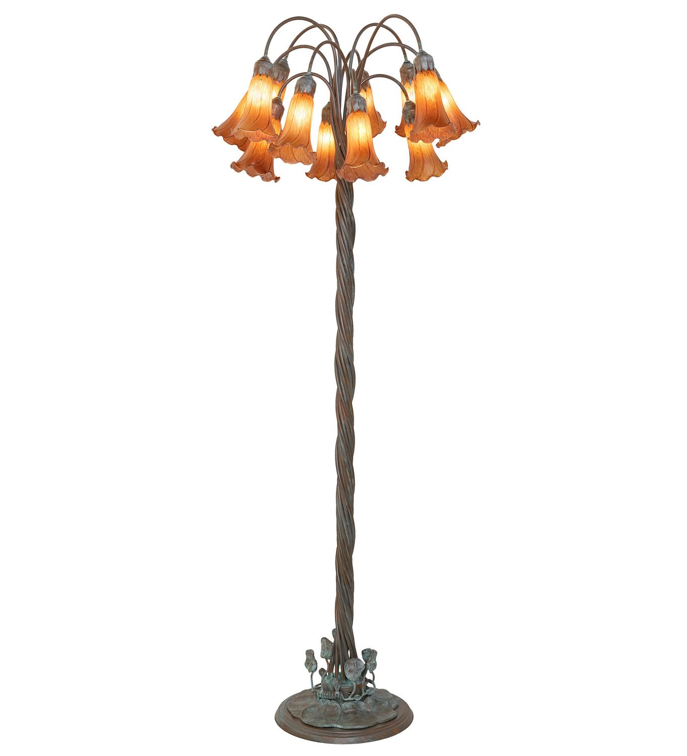 Meyda Tiffany - 262114 - 12 Light Floor Lamp - Amber - Bronze