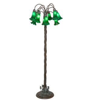 Meyda Tiffany - 262115 - 12 Light Floor Lamp - Green - Bronze