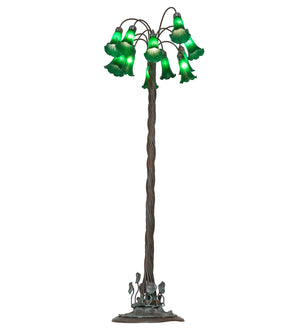 Meyda Tiffany - 262115 - 12 Light Floor Lamp - Green - Bronze