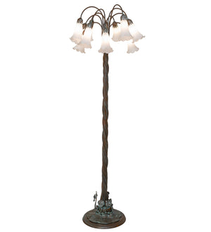 Meyda Tiffany - 262116 - 12 Light Floor Lamp - White - Bronze