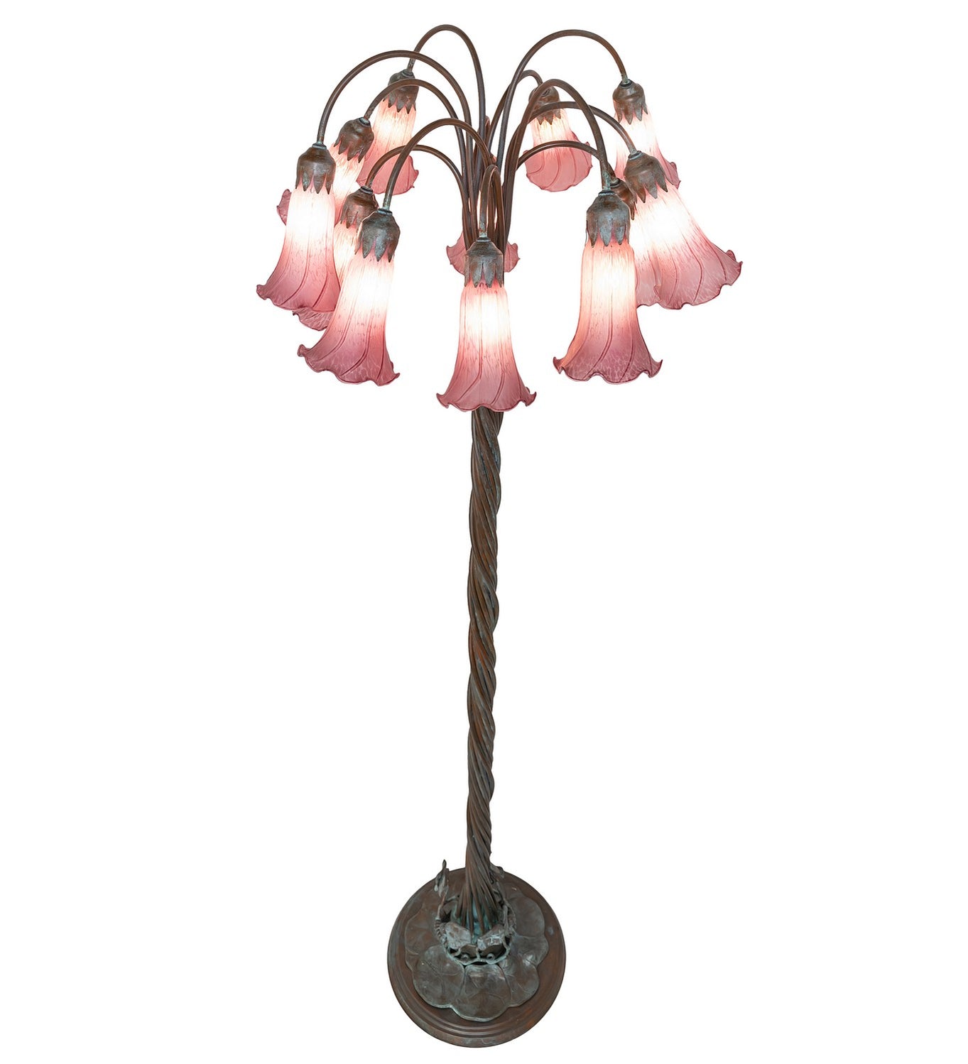 Meyda Tiffany - 262120 - 12 Light Floor Lamp - Lavender - Bronze