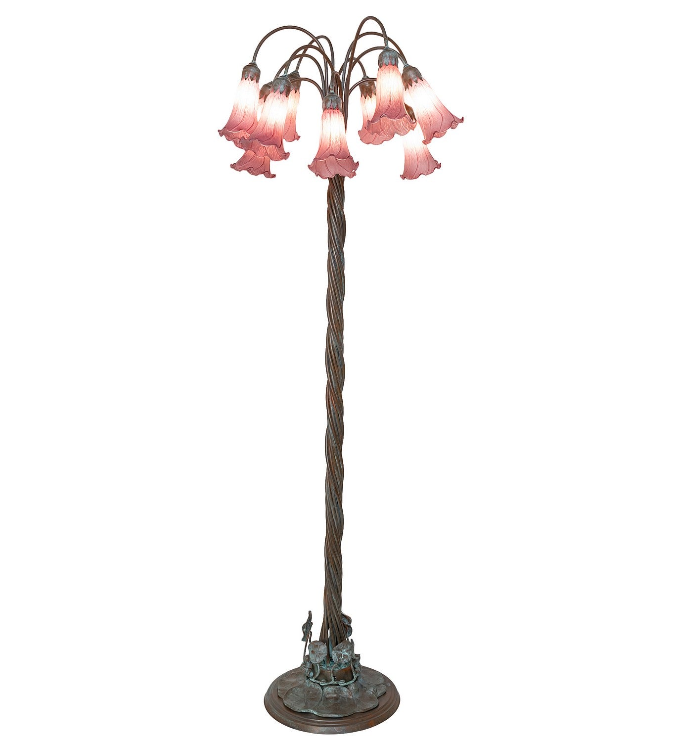 Meyda Tiffany - 262120 - 12 Light Floor Lamp - Lavender - Bronze