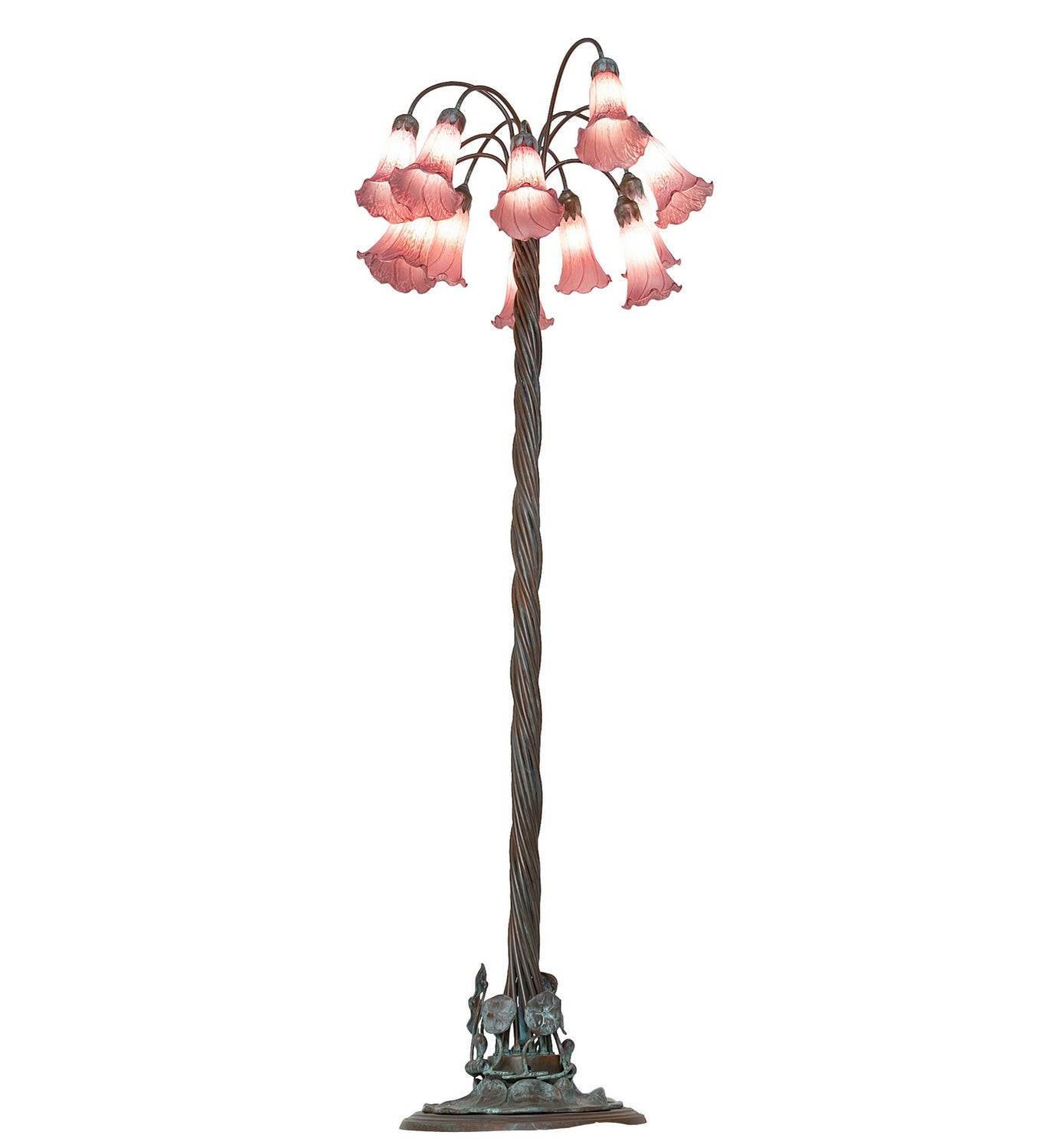 Meyda Tiffany - 262120 - 12 Light Floor Lamp - Lavender - Bronze