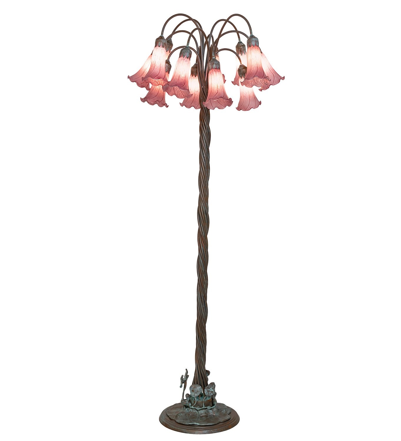 Meyda Tiffany - 262120 - 12 Light Floor Lamp - Lavender - Bronze