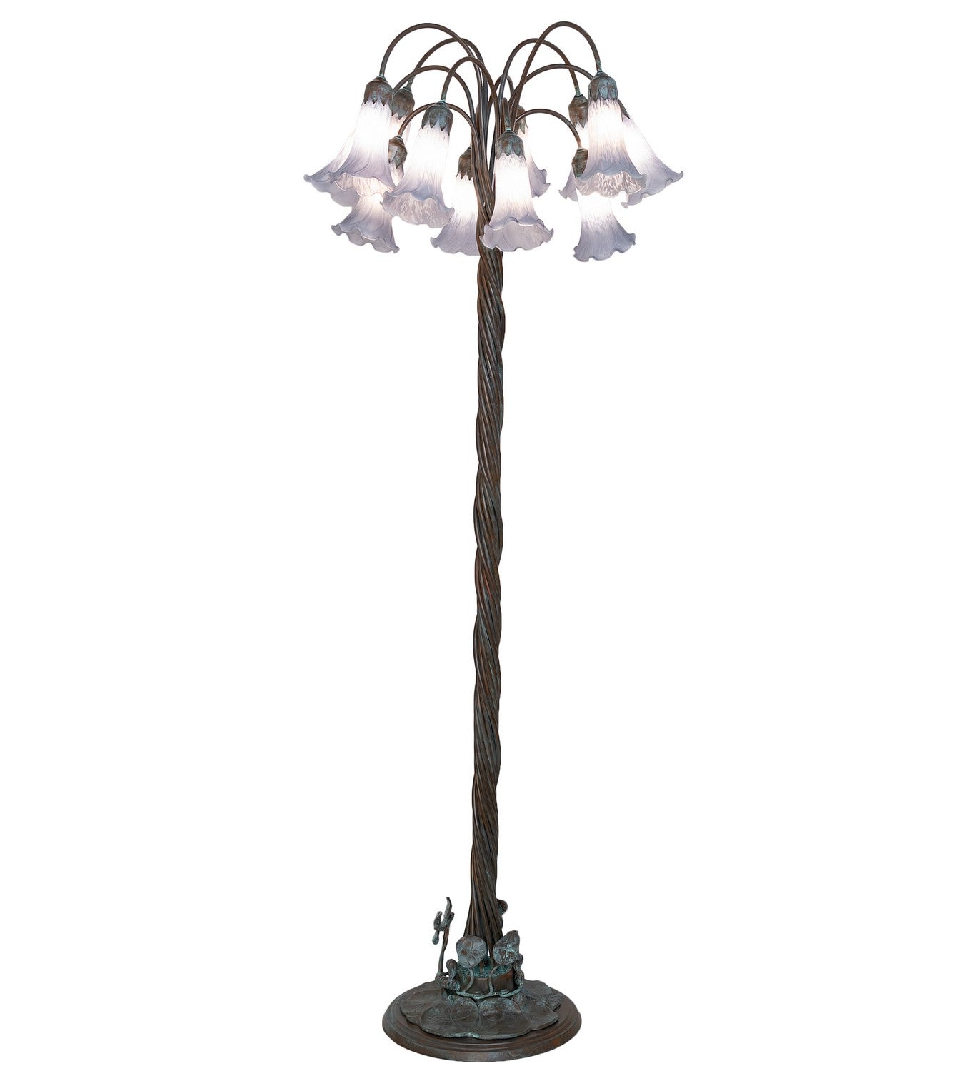 Meyda Tiffany - 262121 - 12 Light Floor Lamp - Gray - Bronze