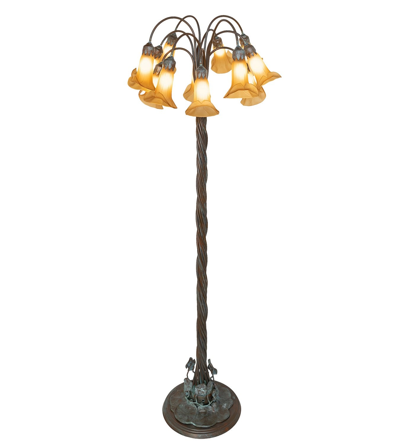 Meyda Tiffany - 262122 - 12 Light Floor Lamp - Amber - Bronze