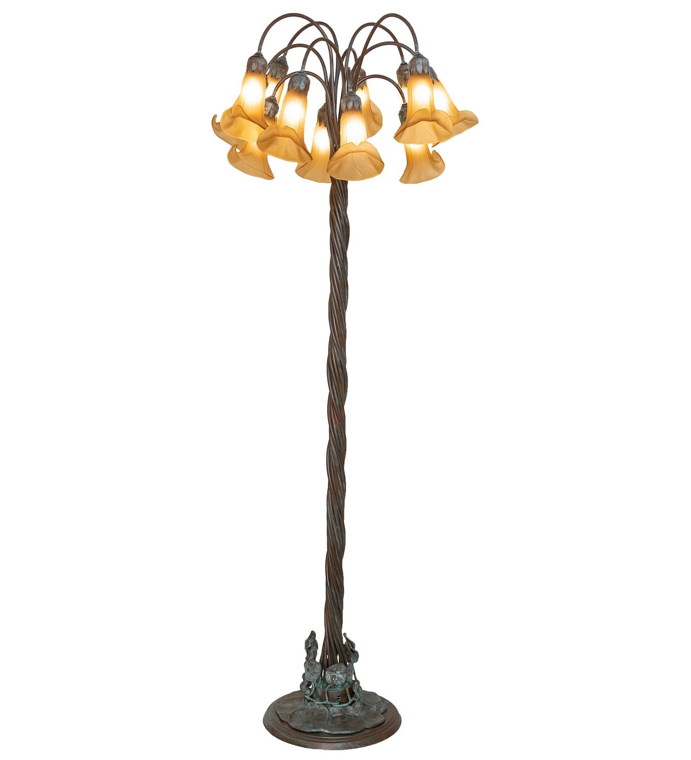 Meyda Tiffany - 262122 - 12 Light Floor Lamp - Amber - Bronze