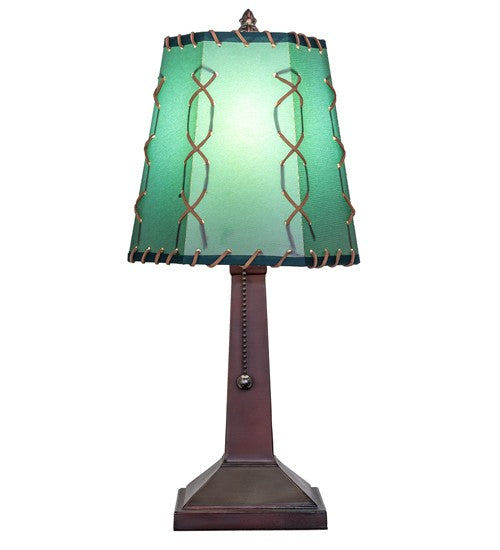 Meyda Tiffany - 263177 - One Light Mini Lamp - Greenwood - Mahogany Bronze