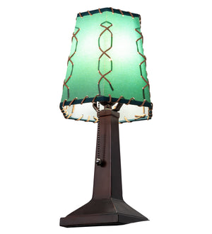 Meyda Tiffany - 263177 - One Light Mini Lamp - Greenwood - Mahogany Bronze