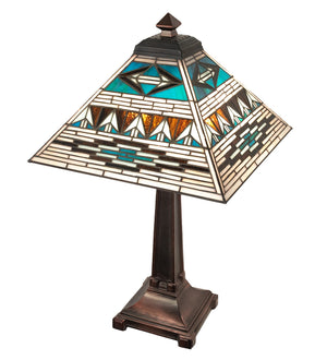 Meyda Tiffany - 263186 - Two Light Table Lamp - Valencia Mission - Mahogany Bronze