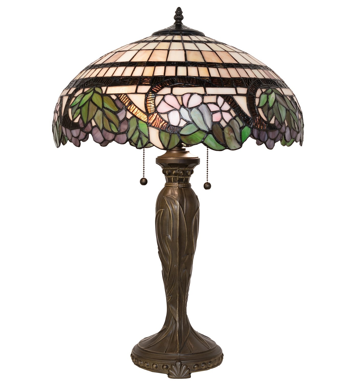 Meyda Tiffany - 263202 - Two Light Table Lamp - Handel Grapevine