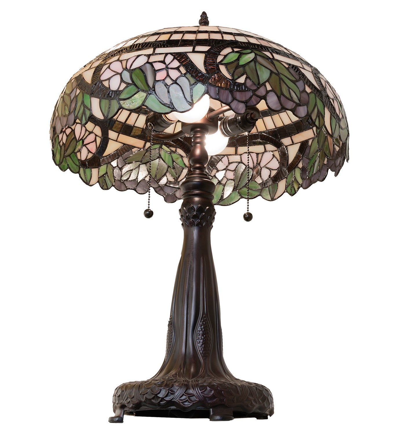 Meyda Tiffany - 263212 - Two Light Table Lamp - Handel Grapevine