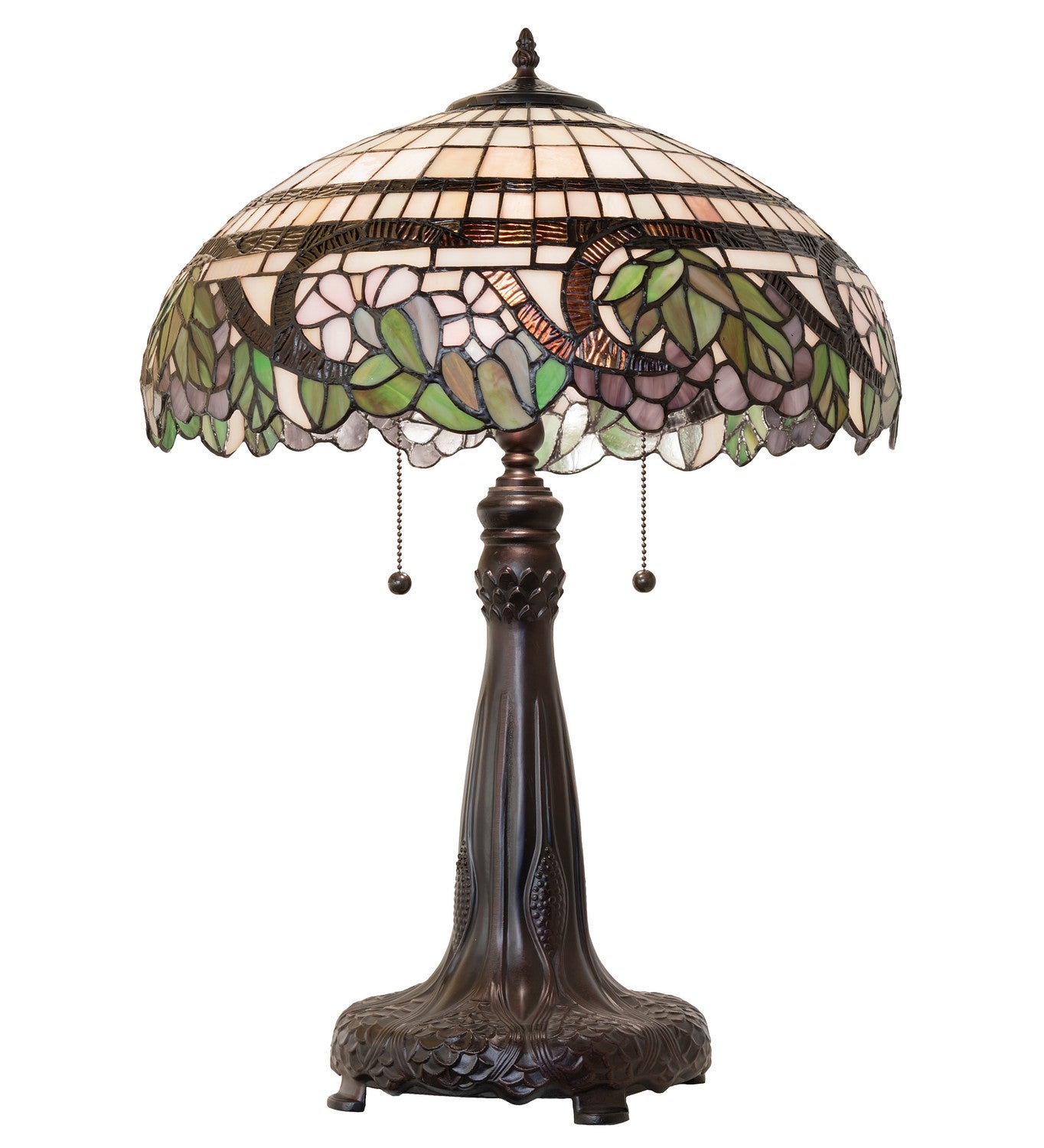 Meyda Tiffany - 263212 - Two Light Table Lamp - Handel Grapevine