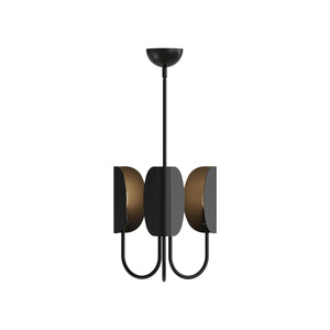 Alora - CH450715MB - Three Light Chandelier - Seno - Matte Black