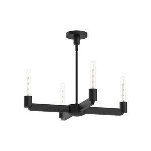 Alora - CH607225MB - Four Light Chandelier - Claire - Matte Black