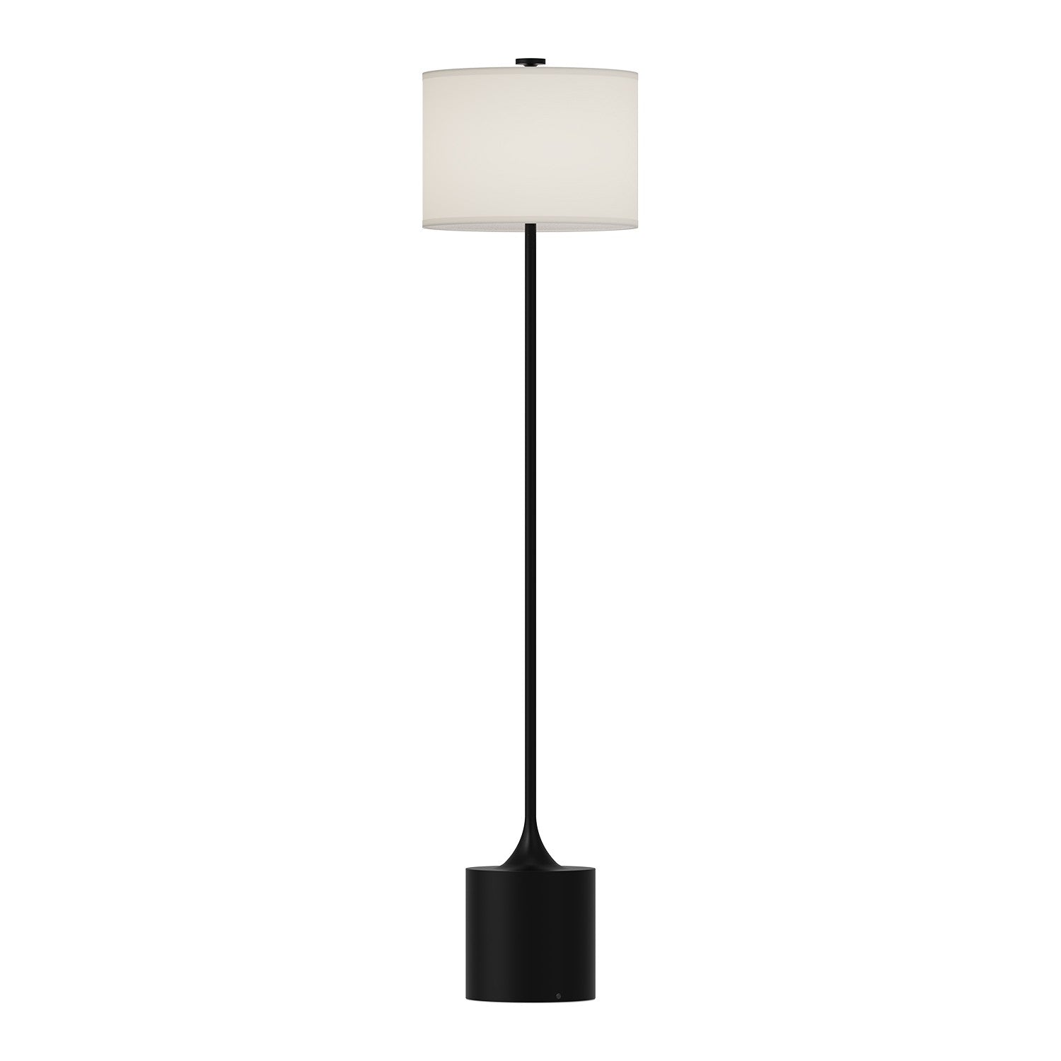 Alora - FL418761MBIL - One Light Floor Lamp - Issa - Matte Black/Ivory Linen