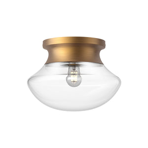 Alora - FM464012AG - One Light Flush Mount - Marcel - Aged Gold