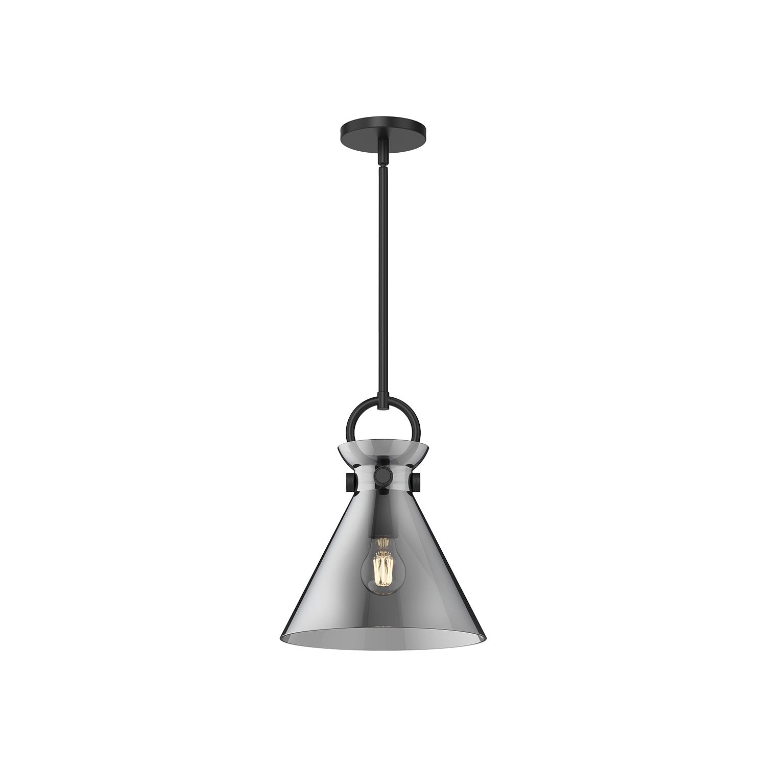 Alora - PD412511MBSM - One Light Pendant - Emerson - Matte Black/Smoked