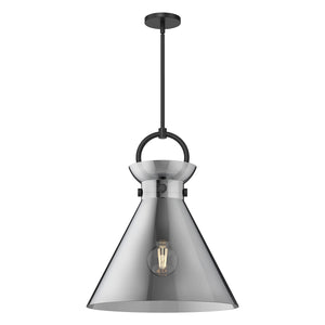 Alora - PD412518MBSM - One Light Pendant - Emerson - Matte Black/Smoked